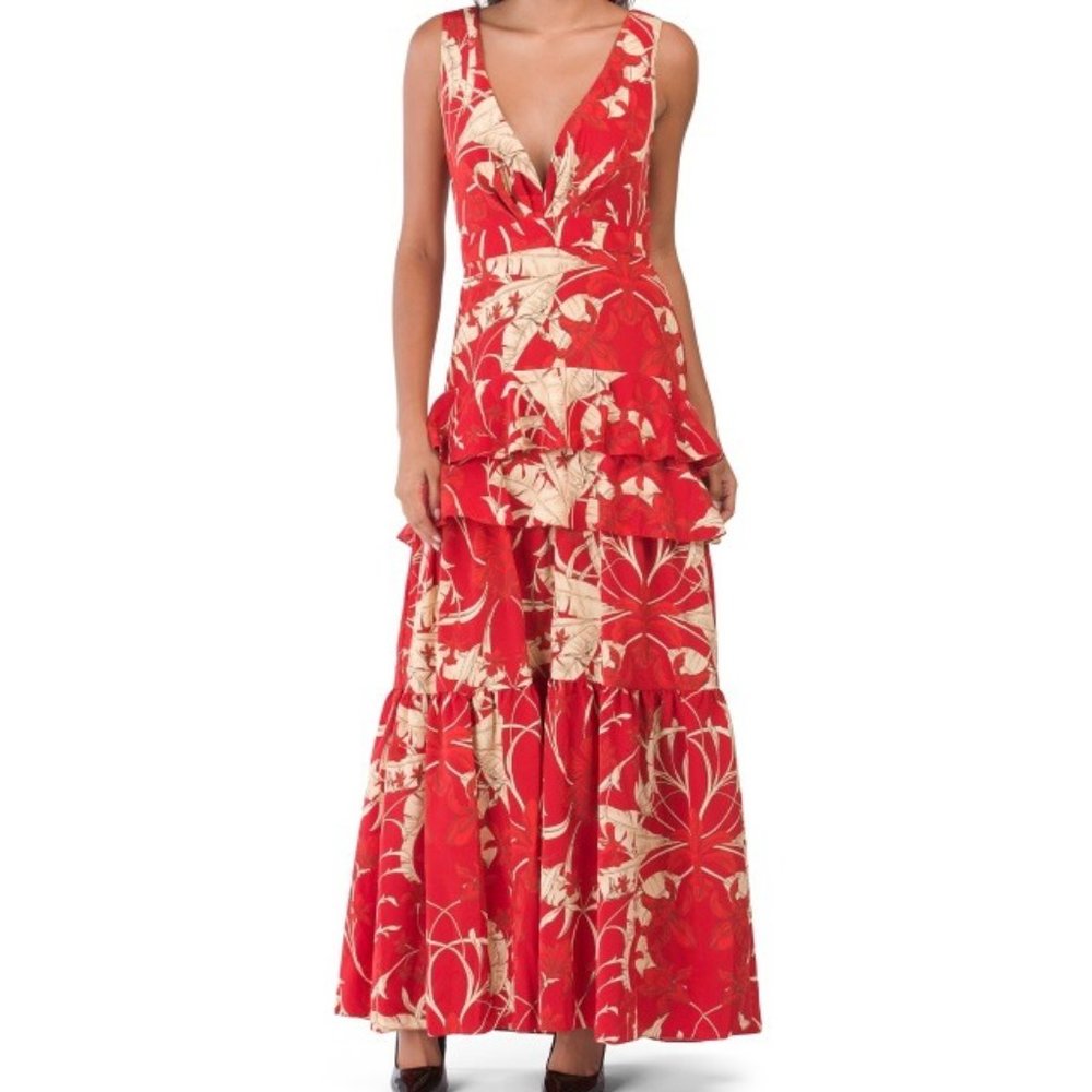 Johanna Ortiz Chief Of All Muses Ruffled Dress